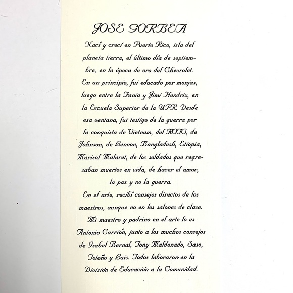 Jose Gorbea print of Puerto Rico. - Picture 6 of 6